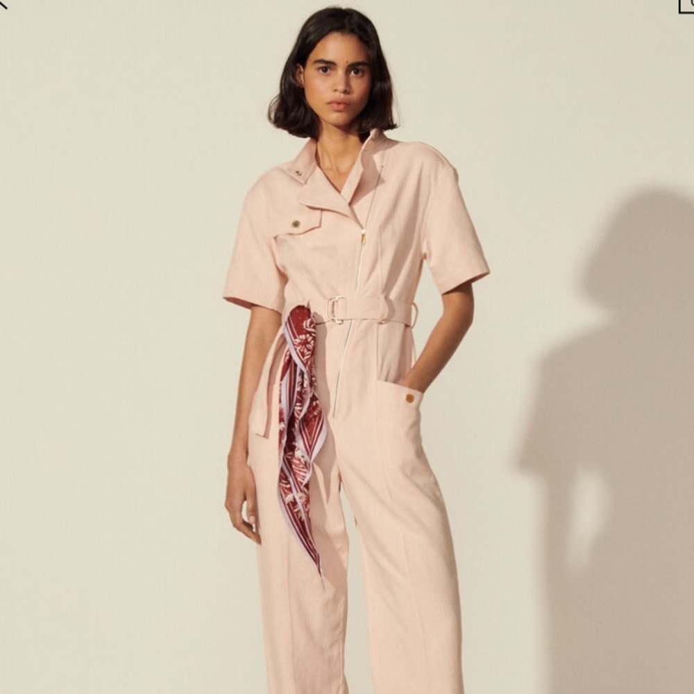 Sandro Blush Jumpsuit